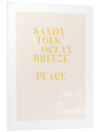 Foam board print Ocean Breeze - Peace