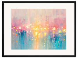 Gerahmter Kunstdruck Pastel Lights