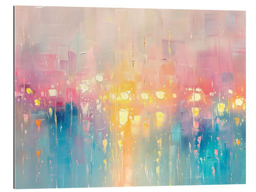 Tableau en plexi-alu Pastel Lights