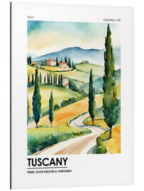 Magnettafel Tuscany - Pines, Olive Groves and Vineyards