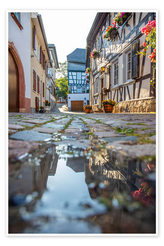 Poster Alte Fachwerkstraße in Eltville am Rhein