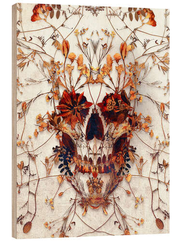 Stampa su legno Delicate Skull
