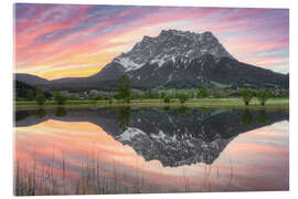 Acrylic print The Tyrolean side of the Zugspitze