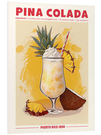 Tableau en PVC Piña colada, Puerto Rico 1950