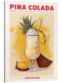 Magnettafel Piña Colada, Puerto Rico 1950