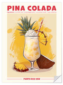 Wall sticker Piña colada, Puerto Rico 1950