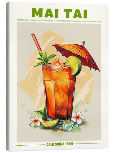 Canvastavla Mai Tai, California 1944