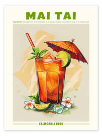 Wall print Mai Tai, California 1944 - TAlex