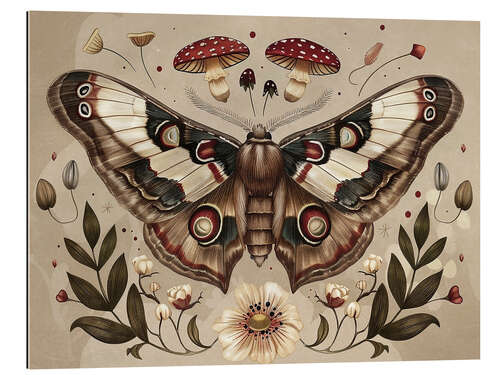 Tableau en plexi-alu Vintage Moth