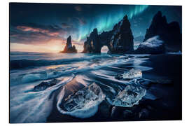 Aluminium print Northern Lights