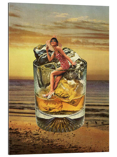 Galleritryck Roxanne on the rocks - Whiskey sunset