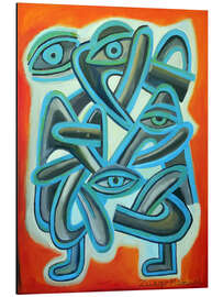 Magnettafel Formen mit Augen und Zungen