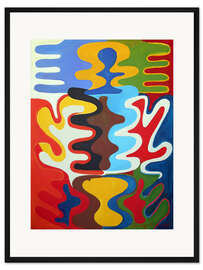 Gerahmter Kunstdruck Abstrakte Schatten