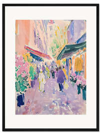 Gerahmter Kunstdruck Flower Market
