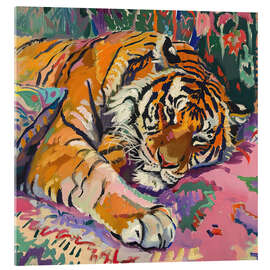 Acrylglasbild Fauve Tiger - Felipe Hora