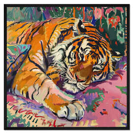 Gerahmter Kunstdruck Fauve Tiger
