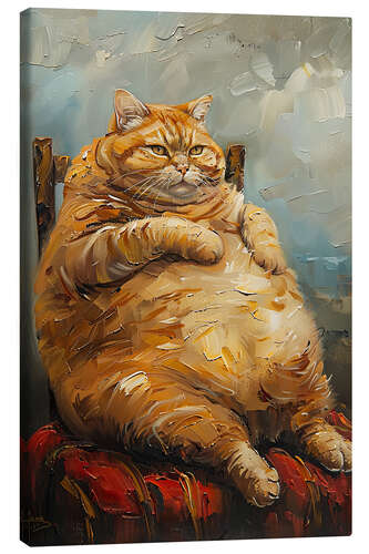 Canvas print Fat Cat