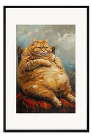 Gerahmter Kunstdruck Fat Cat