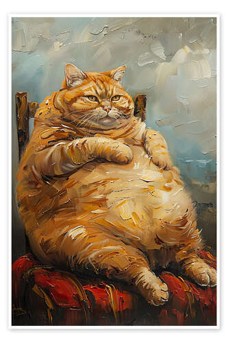 Póster Fat Cat