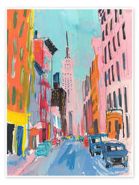 Plakat New York City in Pastel Tones - Felipe Hora