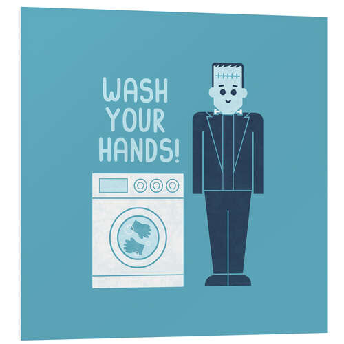 Tableau en PVC Wash Your Hands!