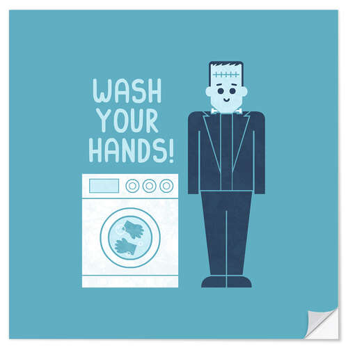 Wall sticker Wash Your Hands!