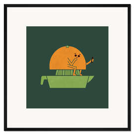 Gerahmter Kunstdruck Making Juice