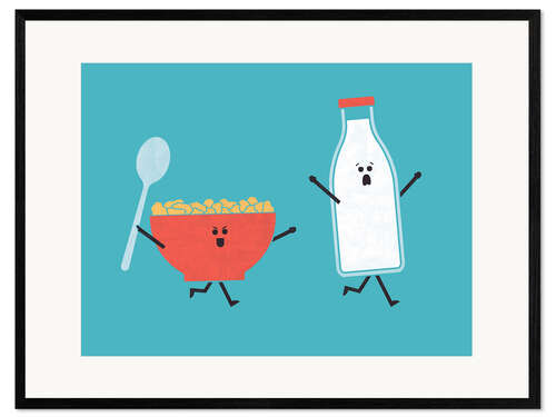 Ingelijste kunstdruk Cereal Killer