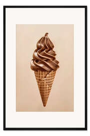 Gerahmter Kunstdruck Schokoladeneis