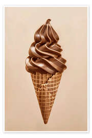 Wall print Chocolate ice cream - Bettina Dittmann