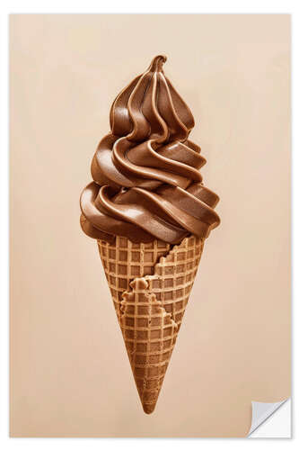 Vinilo para la pared Chocolate ice cream