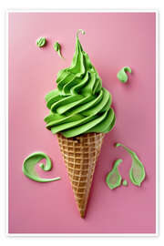 Wall print Mint Ice Cream - Bettina Dittmann