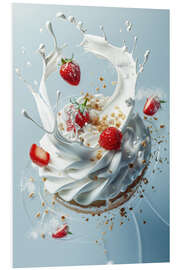 Tableau en PVC Strawberries and cream