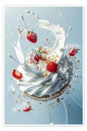 Poster Strawberries and cream