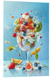 Acrylic print Fruit ice cream