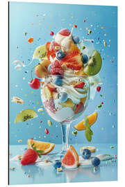 Aluminium print Fruit ice cream