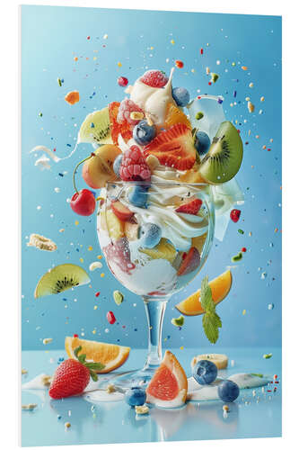 PVC-tavla Fruit ice cream