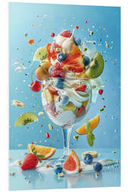 Tableau en PVC Fruit ice cream