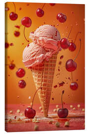 Lienzo Cherry ice-cream