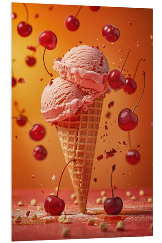 Stampa su PVC Cherry ice-cream