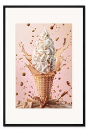 Gerahmter Kunstdruck Softeis