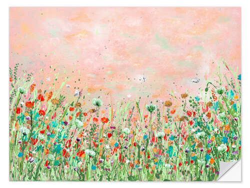 Selvklebende plakat Flower meadow