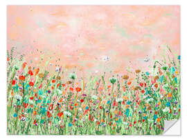 Selvklebende plakat Flower meadow