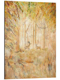 Magnettafel Märchenwald am frühen Morgen