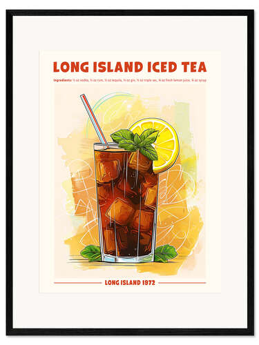 Impresión de arte enmarcada Long Island Iced Tea, Long Island 1972