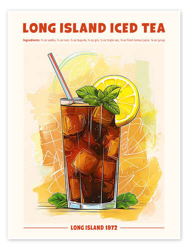 Plakat Long Island Iced Tea, Long Island 1972