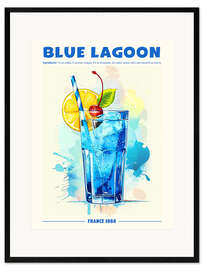 Ingelijste kunstdruk Blue Lagoon, France 1964