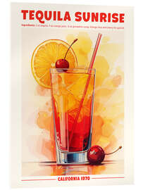 Acrylglasbild Tequila Sunrise, California 1970