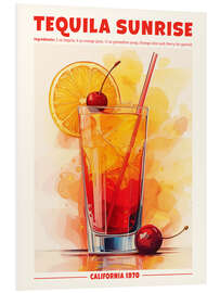 Foam board print Tequila Sunrise, California 1970