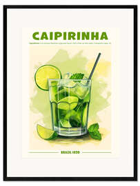 Kehystetty taidepainatus Caipirinha, Brazil 1920